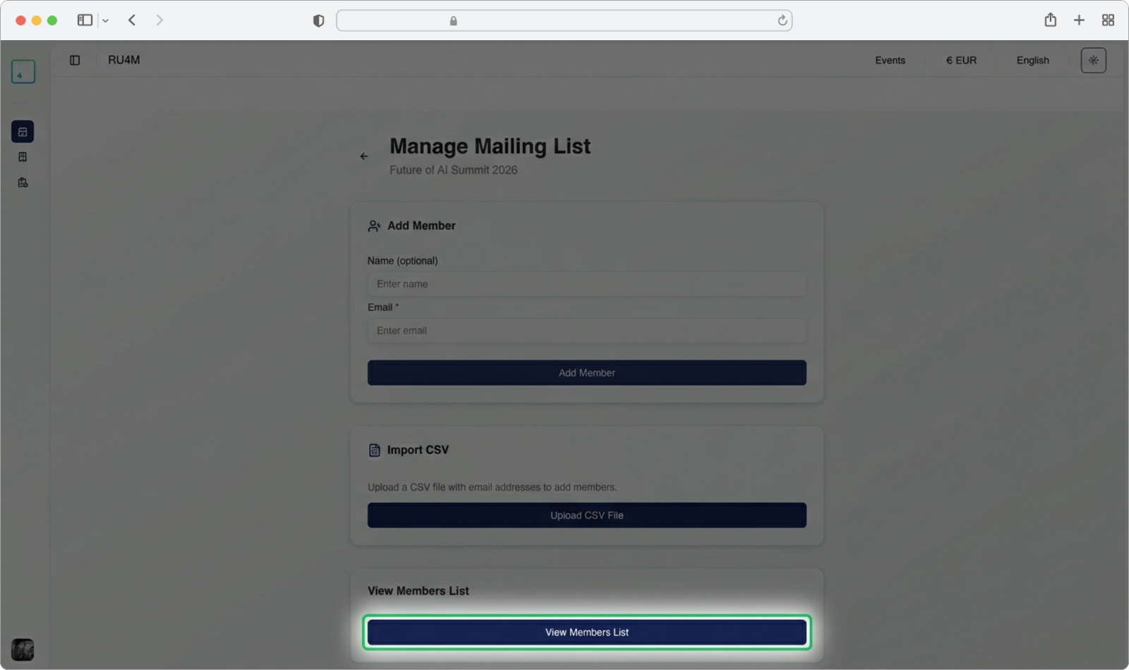 Click View Members List